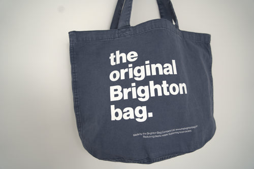 the original Brighton bag · denim blue