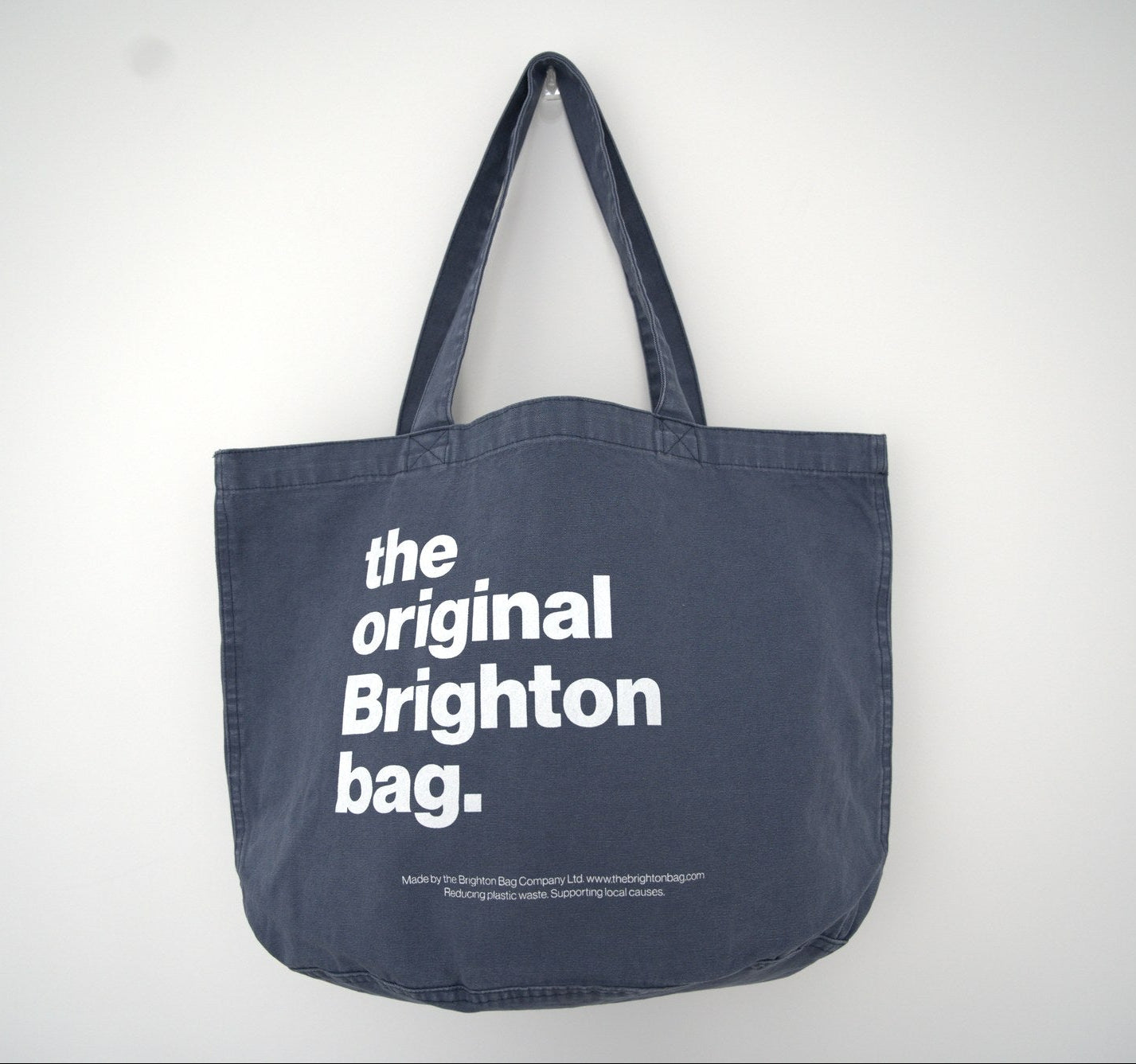 Denim blue Brighton bag - lifestyle