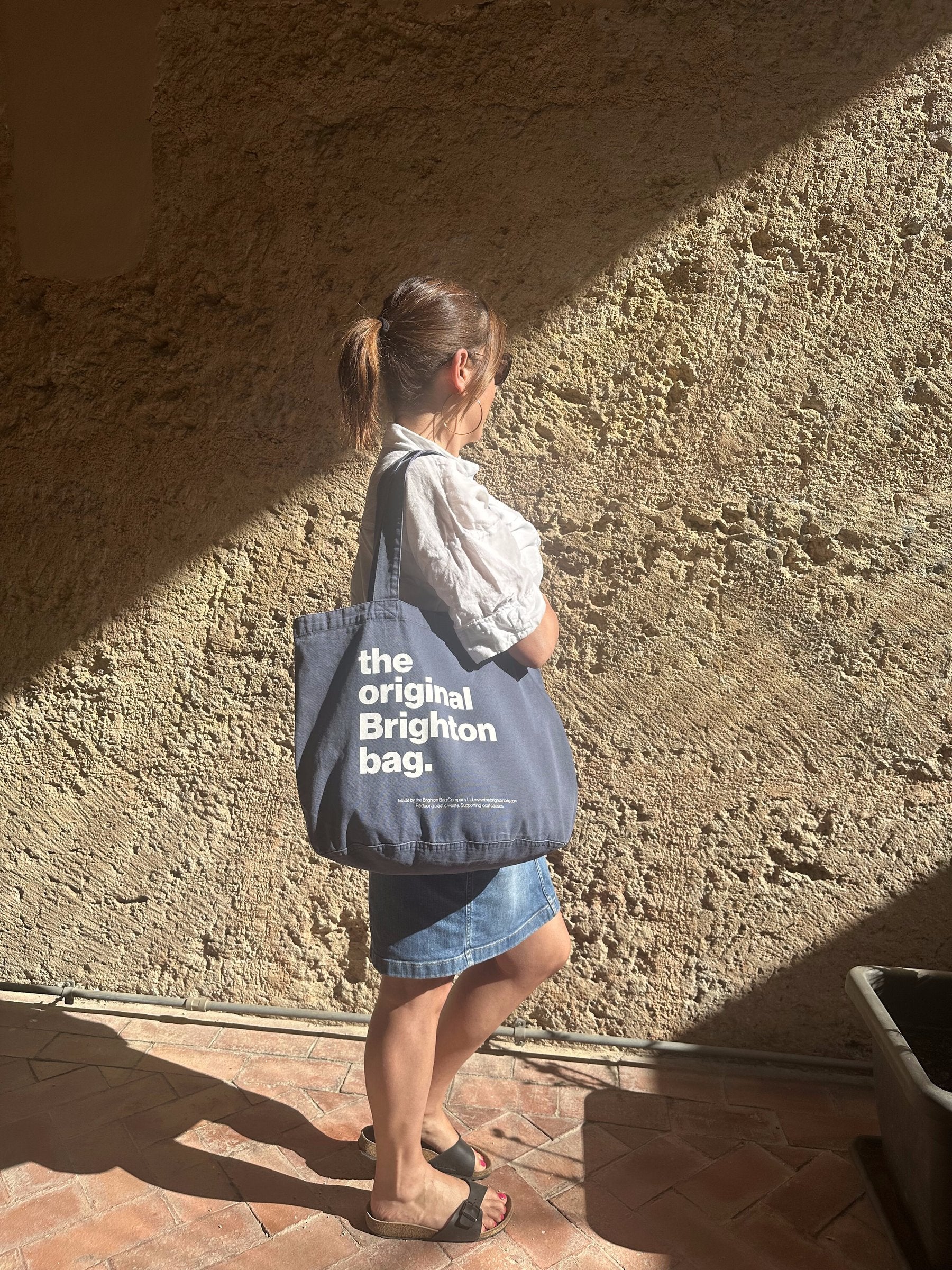 Brighton bag on the beach